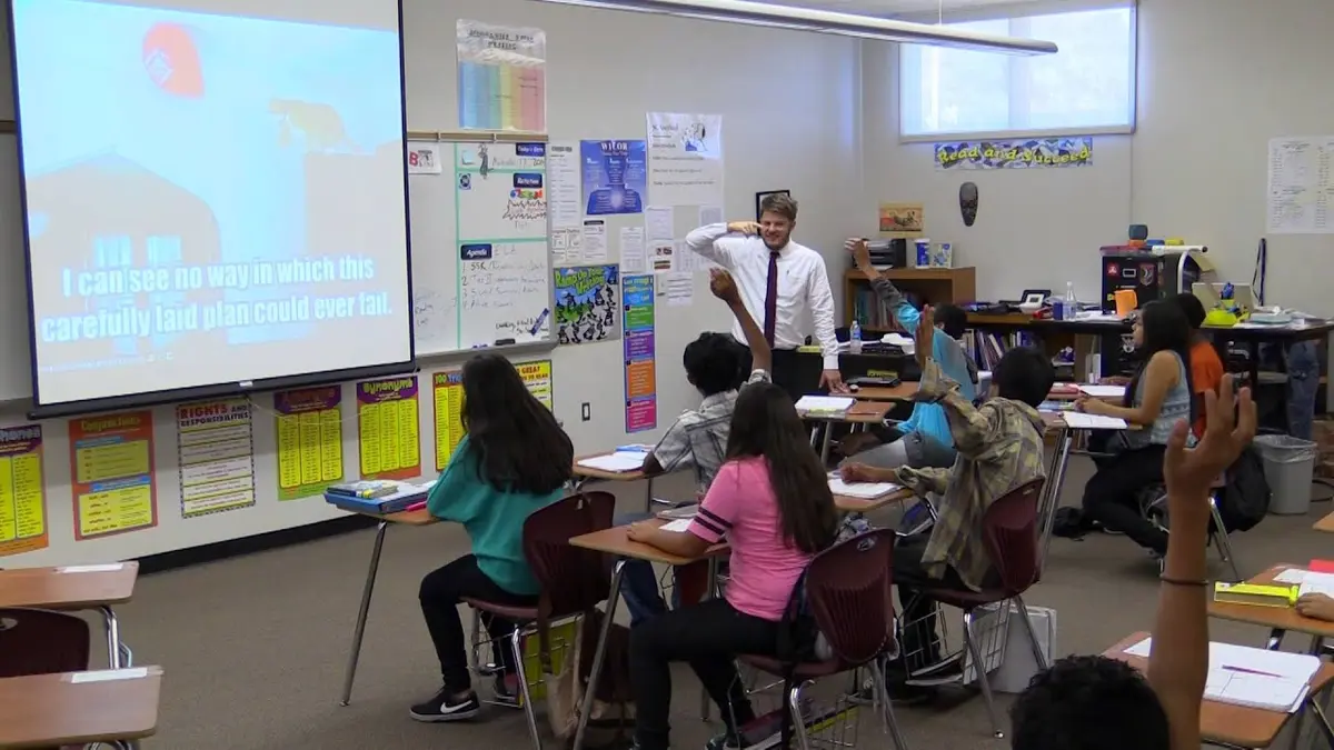 Classroom still from the Tier Two Vocabulary Instruction video.